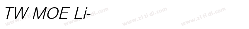 TW MOE Li字体转换